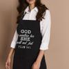 Jesus Christian Gift for Men Women God Chef Apron - Womens God Is Within Her She Will Not Fail PSLAM 465 T-shirt Black Kitchen Aprons - Grill Cook Apron 1 Size Fits All view 2