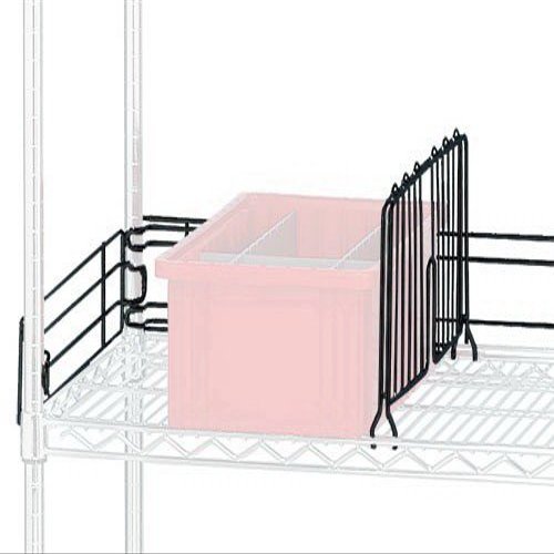 72 in. Wire Shelving Unit Back Ledges - Black