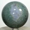 63mm Multicolor Moss Agate Sphere Natural Crystal Ball Polished Chalcedony Mineral Stone - India + Stand view 3