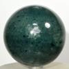 63mm Multicolor Moss Agate Sphere Natural Crystal Ball Polished Chalcedony Mineral Stone - India + Stand view 4