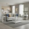 Alaterre Furniture Coventry 36" Coffee, End Tray and Console/TV Table, Set of 3, White view 2