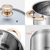 304 Stainless Steel Stock Pot, Household Thick Soup Pot (1.5//3/6/8L), for Gas Stove/induction Cooker (Size : 1.5L) view 3