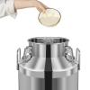 60 Liter 15.85 Gallon Stainless Steel Milk Can, Wine Milk bucket Wine Pail Bucket Milk Can Tote Jug with Silicone Sealed Lid Heavy Duty Oil Barrel Wine Barrel view 3