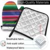 QIANKUI Colorful Mexican Stripes Oven Mitts and Pot Holder Kitchen Set, Heat Resistant Non-Slip Oven Mitten Glove for Cooking Baking BBQ Grilling view 4