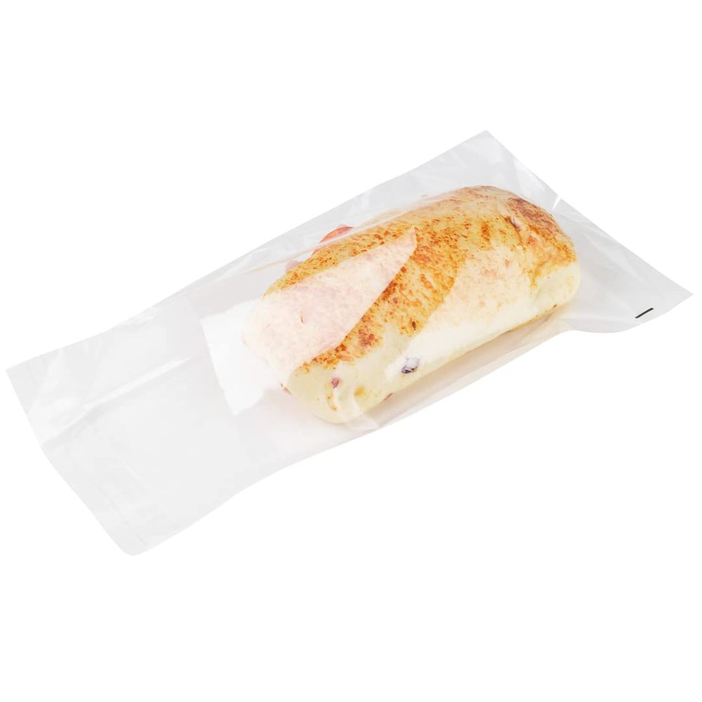 Restaurantware-9 x 6 Inch Treat Bags, 100 Microwavable Cookie Bags - Lip And Tape Design, Heat-Resistant, Clear Plastic Resealable Bakery Bag, Grease-Resistant, For Candy, Nuts, And Party Favors