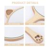 Hemoton Girl Handheld Mirror Cute Cat Ear Shaped Cosmetic Mirror Wooden Handle for Travel and Home Use Portable Makeup Tool for Students and Role-Playing view 3