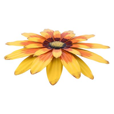 Hemoton 3d Daisy Wall Hanging 3d Ornament Wall Decoration Garden Decor Iron Hanging Ornaments Pendant Decor Art Metal