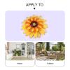 Hemoton 3d Daisy Wall Hanging 3d Ornament Wall Decoration Garden Decor Iron Hanging Ornaments Pendant Decor Art Metal view 2
