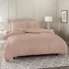 5 Pcs Split Bed Sheet Set + Duvet Cover with Zipper Closure & Corner Ties 100% Combed Cotton 600 TC Split Cal-King Size Sheet Set For Adjustable Bed All Around Fitted Upto 32" DP(6 PC | Taupe) view 4
