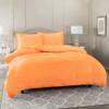 5 Pcs Split Bed Sheet Set + Duvet Cover with Zipper Closure & Corner Ties 100% Cotton 600 TC Split Cal-King Size Sheet Set For Adjustable Bed All Around Fitted Upto 32" DP(6 PC | Apricot Buff Orange) view 4