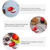 12pcs Jar Lids Tinplate Airtight Canning Jars Caps Leakproof Split Sealing Cover Round Metal Ring for Regular Mouth Kerr Jars Bottles 70mm Red view 4