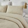 Brandream Luxury Beige Quilt Bedding Set King Size Cotton Luxury Elegant Medallion Matelasse Coverlet Set 3-Piece view 3