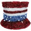 Brite Star 10.25" W x 5" D x 8.25" H Patriotic Top Hat Tinsel Frame view 1