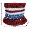 Brite Star 10.25" W x 5" D x 8.25" H Patriotic Top Hat Tinsel Frame view 2