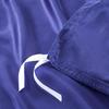 5 PC Satin Bedding Set Soft Silky Satin Bed Set with Zipper Closure & Corner Ties With 600 Thread Count 18'' Deep Pocket of Fitted Sheet (Duvet cover+Fitted+Flat+Pillowcases)Oversized King ,Blue view 3