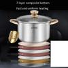 304 Stainless Steel Stock Pot, Household Thick Soup Pot (1.5//3/6/8L), for Gas Stove/induction Cooker (Size : 8L) view 4