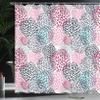 Ambesonne Floral Shower Curtain, Modern Floral Ornate Petals Flourish Traditional Springtime Garden Leaves, Cloth Fabric Bathroom Decor Set with Hooks, 69" W x 84" L, Rose White view 3