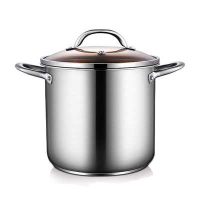 304 Stainless Steel Stock Pot, Household Large-capacity Thick Soup Pot (5/7/9L), for Gas Stove/induction Cooker (Size : 7L)