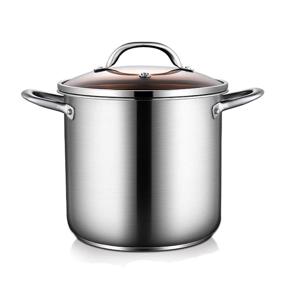 304 Stainless Steel Stock Pot, Household Large-capacity Thick Soup Pot (5/7/9L), for Gas Stove/induction Cooker (Size : 7L)