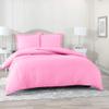 5 Pcs Split Bed Sheet Set + Duvet Cover with Zipper Closure & Corner Ties 100% Combed Cotton 600 TC Split Cal-King Size Sheet Set For Adjustable Bed All Around Fitted Upto 24" DP(6 PC | Light Pink) view 4