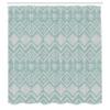 Ambesonne Tribal Shower Curtain, Hand Drawn Style Ethnic Pattern Geometric and Ornamental Aztec Design Print, Cloth Fabric Bathroom Decor Set with Hooks, 69" W x 70" L, Mint Green view 2