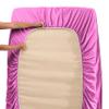 5 Pcs Split Bed Sheet Set + Duvet Cover with Zipper Closure & Corner Ties 100%Cotton 600 TC Split Cal-King Size Sheet Set For Adjustable Bed All Around Fitted Upto 24"DP(6 PC | Radiant Orchid Purple) view 3