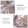 5 PC Satin Bedding Set Soft Silky Satin Bed Set with Zipper Closure & Corner Ties With 600 Thread Count 18'' Deep Pocket of Fitted Sheet (Duvet cover+Fitted+Flat+Pillowcases)Oversized King ,Camel view 2