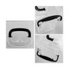 Asking 6-Pack Mini Clear Plastic Bins with Lids, Plastic Storage Box with Black Handles, 1.5 L view 3