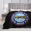50"x60"-Seal of The United States Army National Guard Throw Blanket Soft Fleece Warm Bed Blanket for Bed Sofa Office view 4