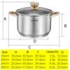 304 Stainless Steel Stock Pot, Household Thick Soup Pot (1.5//3/6/8L), for Gas Stove/induction Cooker (Size : 3L) view 2