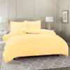 5 Pcs Split Bed Sheet Set + Duvet Cover with Zipper Closure & Corner Ties 100% Combed Cotton 600 TC Split Cal-King Size Sheet Set For Adjustable Bed All Around Fitted Upto 32" DP(6 PC | Vanilla) view 3