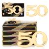 24 PCS 50th Birthday Party Favors 50 Shaped Bottle Openers 50th Birthday Golden Wedding Gifts Souvenirs for Guest, Party Decorations