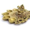 Om Pooja Shop Panchmukhi Mayur Aarti Diya in Brass view 2