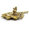 Om Pooja Shop Panchmukhi Mayur Aarti Diya in Brass view 3