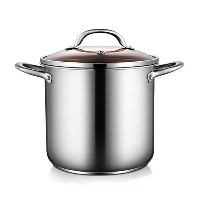 304 Stainless Steel Stock Pot, Household Large-capacity Thick Soup Pot (5/7/9L), for Gas Stove/induction Cooker (Size : 9L)