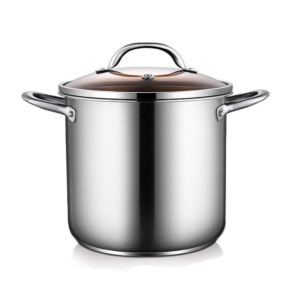 304 Stainless Steel Stock Pot, Household Large-capacity Thick Soup Pot (5/7/9L), for Gas Stove/induction Cooker (Size : 9L)