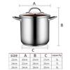 304 Stainless Steel Stock Pot, Household Large-capacity Thick Soup Pot (5/7/9L), for Gas Stove/induction Cooker (Size : 9L) view 2