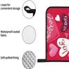 QIANKUI Oven Mitts and Potholders Set of 4, Vintage Stripes Love Hearts Valentine's Day Flowers Heat Resistant Oven Mitten Glove Pot Pad Kitchen Set, C-07 view 4
