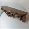 mik-Dyzayn Wall Shelf with Harmonious Curves, Handmade Wood Shelf, Handcrafted Rustic shelve, Picture Ledge Shelf, Home iconostasis, Wall Decor Art view 2
