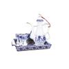 9 Pieces Set Jingdezhen Ceramic Wine Pot Wine Glass Set Household Wine Bottle Retro Chinese Court Antique Wine Jug Wineglass -A03 view 1