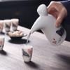 9 Pieces Set Jingdezhen Ceramic Wine Pot Wine Glass Set Household Wine Bottle Retro Chinese Court Antique Wine Jug Wineglass -A09 view 2