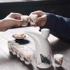 9 Pieces Set Jingdezhen Ceramic Wine Pot Wine Glass Set Household Wine Bottle Retro Chinese Court Antique Wine Jug Wineglass -A09 view 3