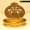 5" Gajalakshmi Deepam (Lamp) | Diya | Brass | Handmade | Made in India - Brass Statue view 2