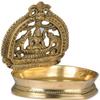 5" Gajalakshmi Deepam (Lamp) | Diya | Brass | Handmade | Made in India - Brass Statue view 3