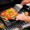 RSLE plancha Wide Spatula BBQ Spatula with Rounded Corners for Turning Meat and Vegetables, 18/10 Stainless Steel, Dishwasher Safe view 3
