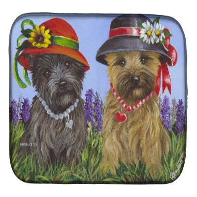 Caroline's Treasures PPP3254DDM Cairn Terrier Sisters Dish Drying Mat Absorbent Dish Drying Mat Pad for Kitchen Counter Dish Drainer Mat for Countertop, 14 x 21", Multicolor