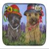 Caroline's Treasures PPP3254DDM Cairn Terrier Sisters Dish Drying Mat Absorbent Dish Drying Mat Pad for Kitchen Counter Dish Drainer Mat for Countertop, 14 x 21", Multicolor view 1