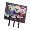 Caroline's Treasures PPP3280TH68 Westie Free Spirits Leash or Key Holder, Wall Hooks, Key Hooks Holder, Coat Rack Wall Mount, Coat Hooks, Hooks for Hanging Keys, Towels, Aprons, Leashes, view 1