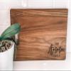 All Star Products Personalized Cutting Board | Customized Charcuterie Board | Gift for Housewarming, Weddings, Christmas, and Anniversaries | Walnut view 1