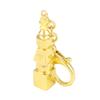 Feng Shui 5-Element Pagoda Keychain Amulet with Tree of Life view 1